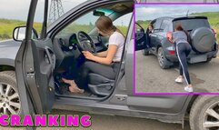 VIKA ANASTASIA GO TO TRAINING CAR CRANKING HD 1080 (real video) _ FULL VIDEO 18 MIN