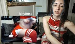 RixyRose Recorded LIVE Stream Feb 24 Cheerleader