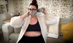 Lacey - Robbed 4K ( Self Gag , Tape Bondage , BBW Bondage , Gagged Women , Tape Gagged , Sock stuffing )