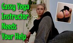 Gassy Yoga Instructor Needs Help Getting Out Her Farts POV Fart Fetish Experience