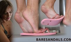 Daria's spectacular flip flops feet and shoeplay - video update 13493 HD