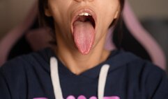 My really long tongue and sweety uvula fetish