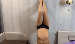 beautiful tummy bends elastically under pressure mov