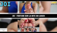 JOI - Footjob sur la bite du loser 4K