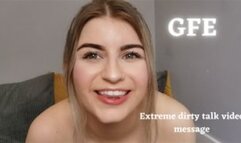 GFE: EXTREME DIRTY TALK VIDEO MESSAGE