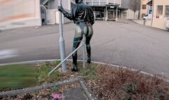 Latex Girl Public Piercings: Sensual Lake Walk with Intense Fucking; Public Passion with Piercings, Butt Plug, and Dildo P4
