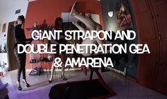 GEA DOMINA - GIANT STRAPON AND DOUBLE PENETRATION: GEA & AMARENA (MOBILE)