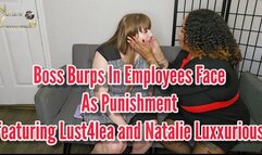 Boss Burps in Employees Face as Punishment 4k