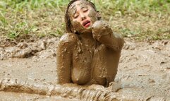 Nina Enjoys Mud Pole Arousal