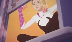 Spiderman Miles caught masturbating then fucks Gwen Stacy