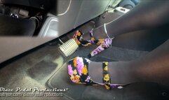 909-Patty's Floral Heels Pantyhose Lucky Drive