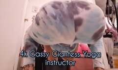 4k Gassy Giantess Yoga Instructor tight yoga pants Big Booty Bending over