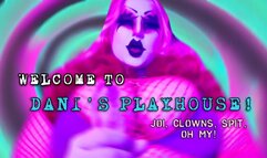 welcome to dani's playhouse - clown JOI