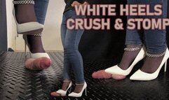 White Heels Crush and Stomp (Edited Version) - TamyStarly - Bootjob, Shoejob, Ballbusting, CBT, Trample, Trampling, High Heels, Crush, Stiletto