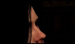 Geralt watches while Yennefer fucks a big black cock