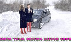 TANYA YULIA DRIVING LESSON SNOW STUCK FHD1080_FULL VIDEO 50 MIN