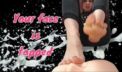 14 FHD YOUR FACE x BIG FEET 4 ( foot domination, foot fetish, slave training, female domination, foot fetish, big feet, foot virgin, upclose, worship, soles, wrinkled, wiggling, spreading, foot play, cleavage, rubbing, goddess, queen, barefoot, long toes,