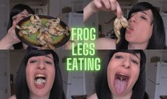 Frog Legs Eating - Chewing food and Mouth Fetish - HD Version