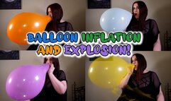 Balloon Inflation and Explosion! - Looner Blow to Pop B2P Blowing Up 8 Balloons Until They Burst!