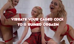 Vibrate Your Caged Cock To A Ruined Orgasm