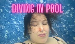 diving in pool b