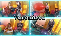 Jacquelyn Velvets and Kat VanWylder VENOMIZED: Balloon Popping in 1080p!