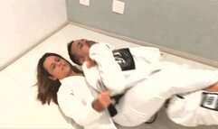 Mixed wrestling with judo gi! Fighting and absing this submissive guy dressed with judo gi