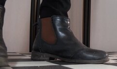 Tiny cock crushed under Tanja's everyday footwear - Cam 2