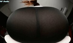Karisma black tights go sheer with her big ass! POV - MOV