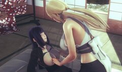 Futa Tsunade teaches Hinata with dick (3D