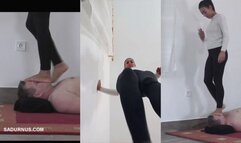 Mistress Natasa bare feet on her slave's face Picture in picture wmv