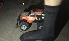 Stomping Toy Truck with Work Socks