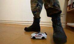 Soldier stomping Toy Car