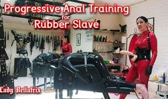 Progressive Anal Training for Rubber Slave