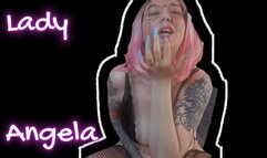 Lady Angela secductive JOI fishnets long nails effects