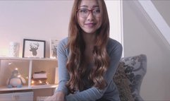 Sexy Thai teacher masturbates using dildo