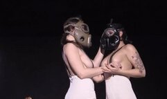 gas mask and vintage men underwear - mp4 720p