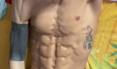 POV Workout Flexing Big Dick Tattooed Muscle Hunk Masturbation JOI Jerk Off Instructions Big Cumshot Cumeating Dirty Talk