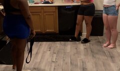 Hot cheerleaders get spanked for being bad part IP