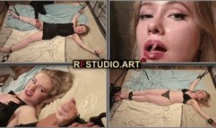 Olesya - Enchanting Beauty Captured, Undressed, and Tickled on the Bed (HD 720p MP4)