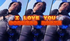 I Love You Goddess Rosie- Ebony Femdom Goddess Rosie Reed Homewrecker Faggot Talk Make Me Bi Strap On JOI- standard definition