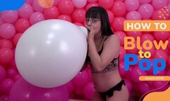 Jhenifer's Intimate Balloon Blow to Pop! - 4K