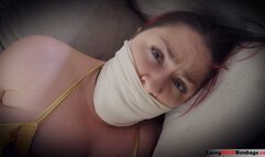 Lacey - Princess Leia in Bondage HD ( BBW Bondage , Wrap Gagged , OTM gag , Star Wars Cosplay , Tape Gagged )