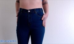 High Waist Blue Jeans Worship