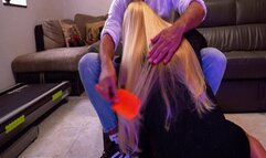 Blowjob and hair brushing WMV