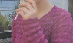 Girl next door enjoy a Cigarette