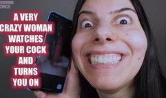 A VERY CRAZY WOMAN WATCHES YOUR COCK AND TURNS YOU ON (Video request)