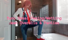 Yuno Gasai Peeing Wetting Jean Overalls & Panties SD