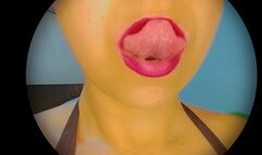 JOI with sensual voice, lips POV