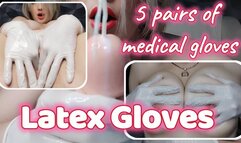 Medical gloves play 5 pairs change